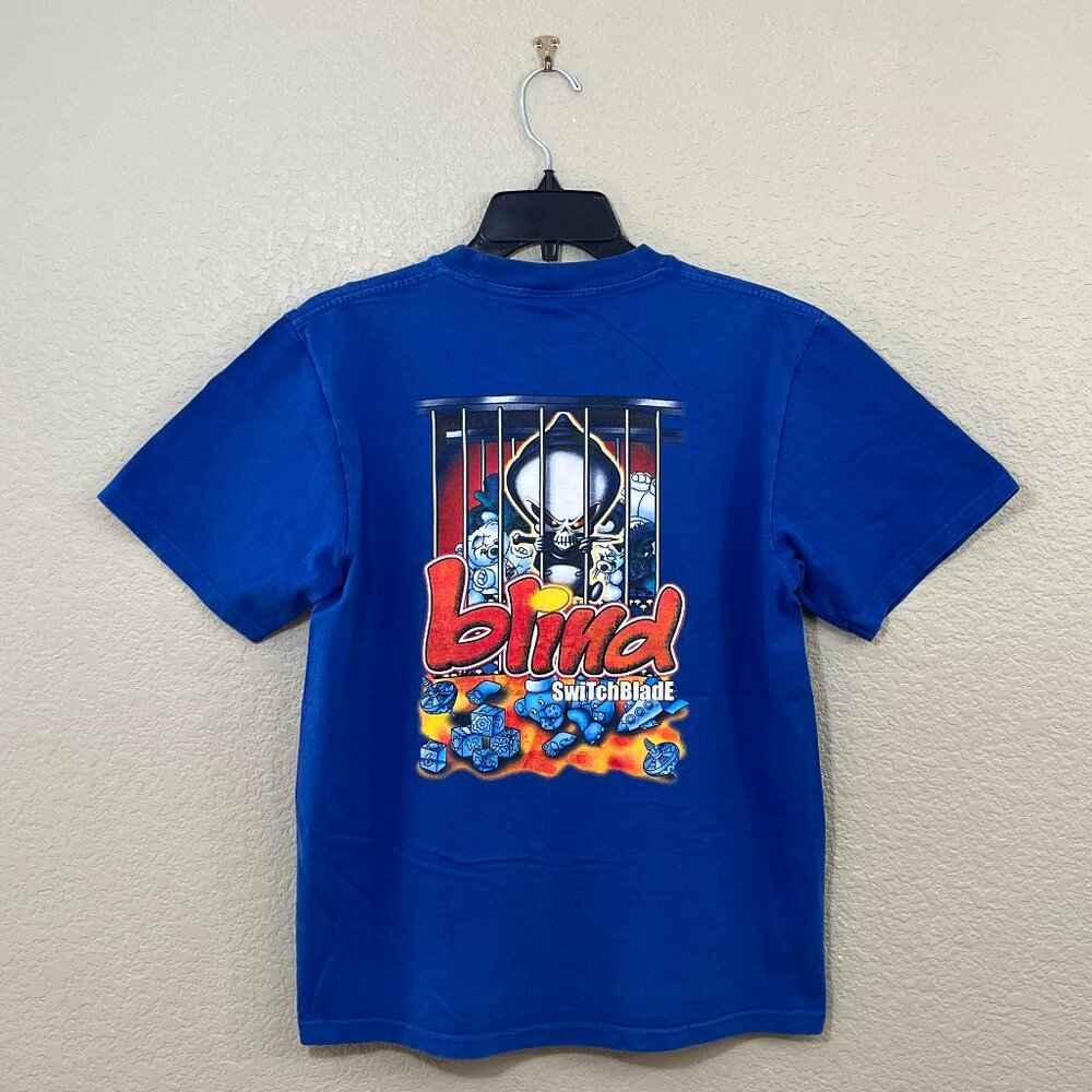 Vintage Blind skateboards switchblade t-shirt small